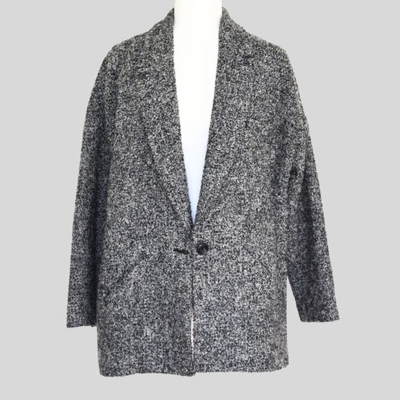 GAP Women's Single Button Boucle Blazer/Coat Size M - Picture 2 of 9